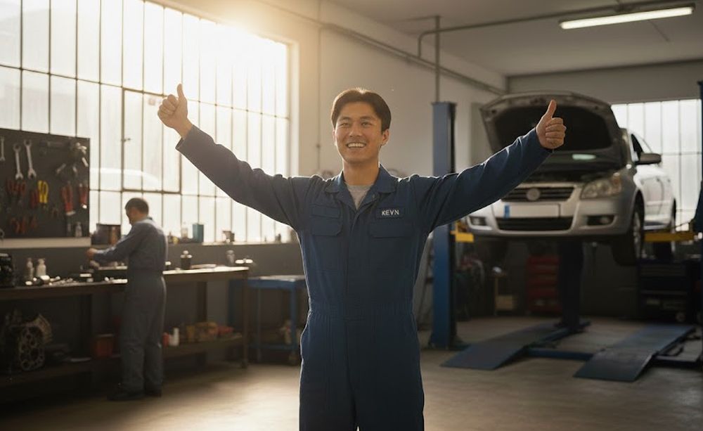 Excited business owner accessing unsecured loan without collateral requirements