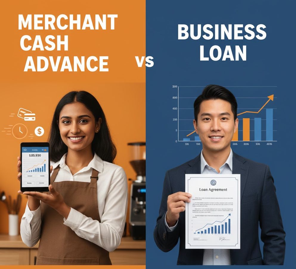 Comparing merchant cash advance repayment to traditional business loan structure